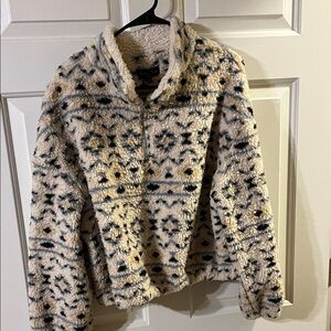 Love Tree Cream and Black Patterned Sweater